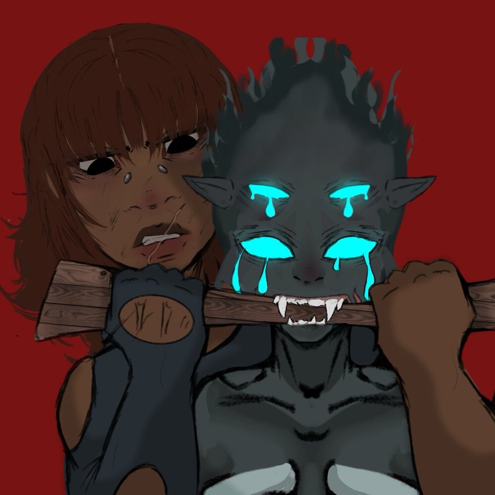 Art Piece "The Captured Demon" by Kira of Kayandkira